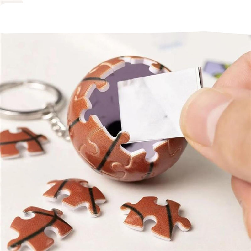 🧩3D Stereo Puzzle Key Chain⚽️