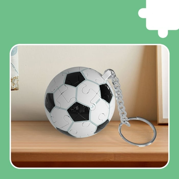 🧩3D Stereo Puzzle Key Chain⚽️