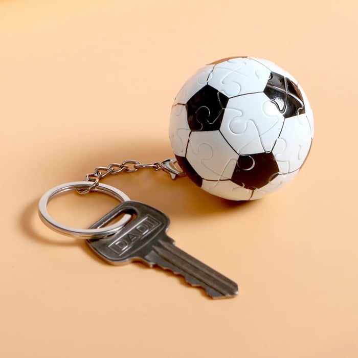 🧩3D Stereo Puzzle Key Chain⚽️