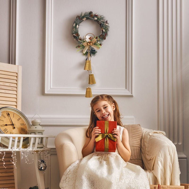 Metal Bells & Mini Wreath Door Hangers