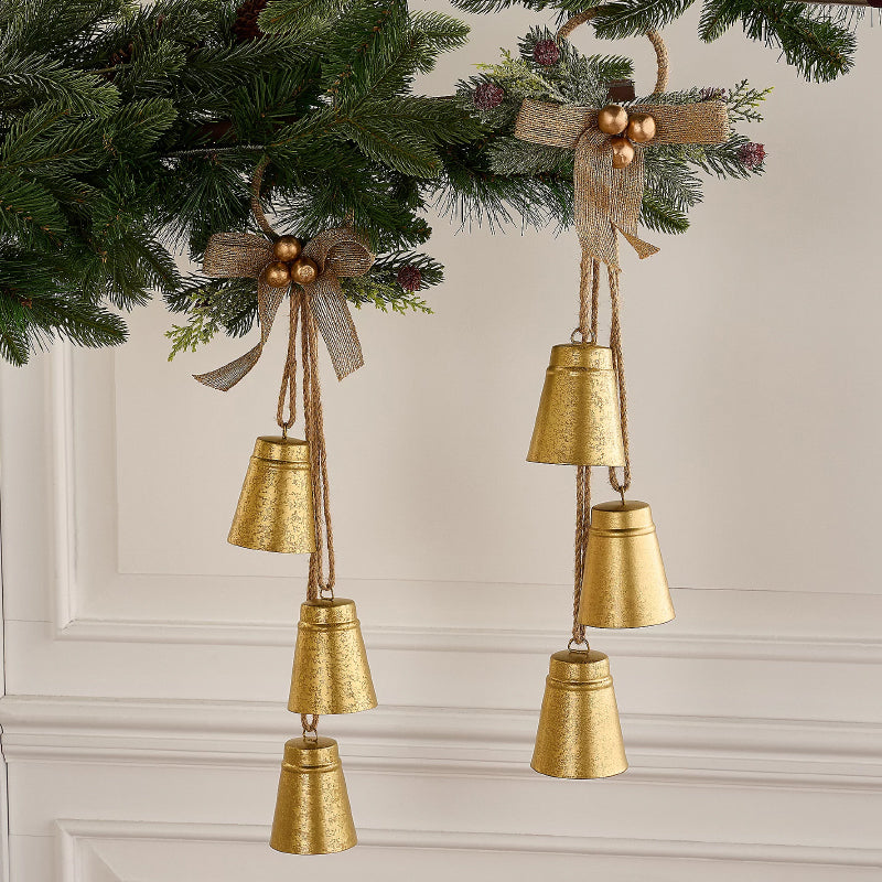 Metal Bells & Mini Wreath Door Hangers