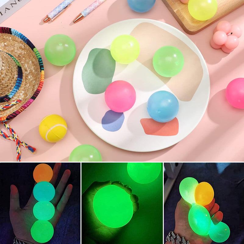 🌈Glow in The Dark Sticky Balls