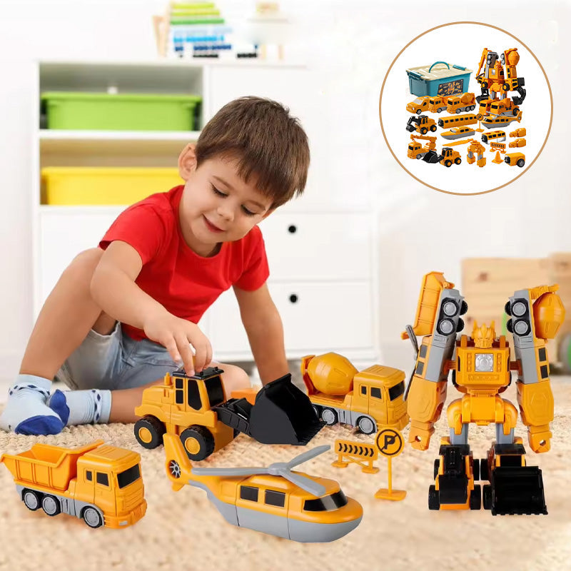 Magnetic Transform Engineering Car Assembled Toys