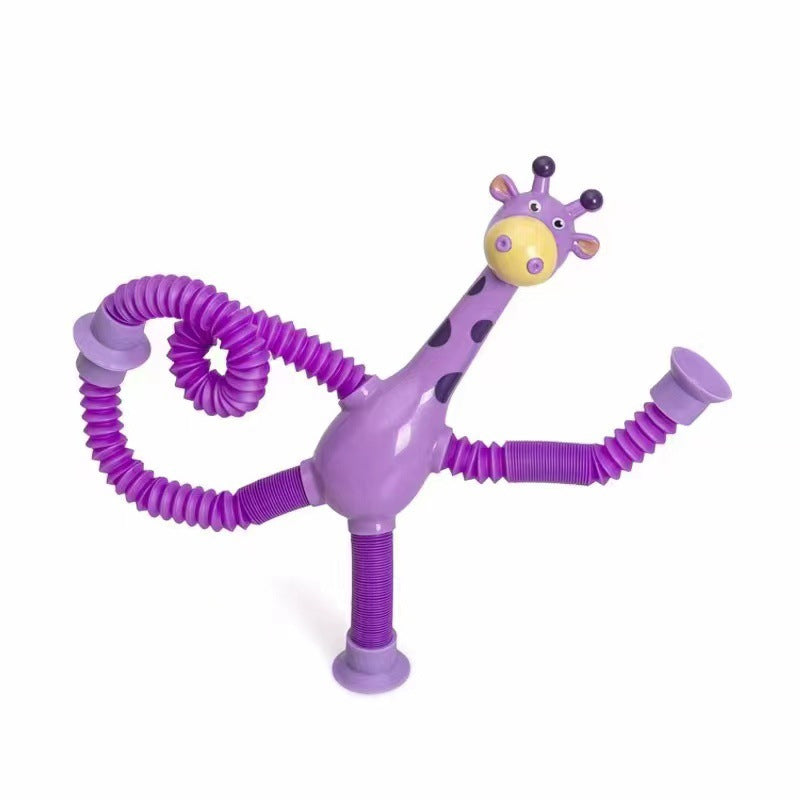 🦒Telescopic suction cup giraffe toy