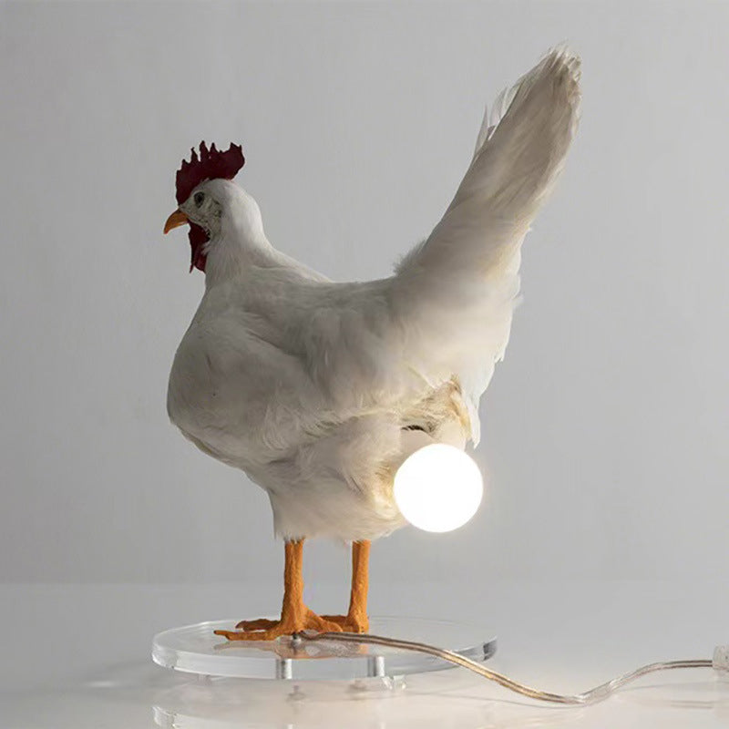 Creative Chicken and Duck Shape Decorative Table Lamp