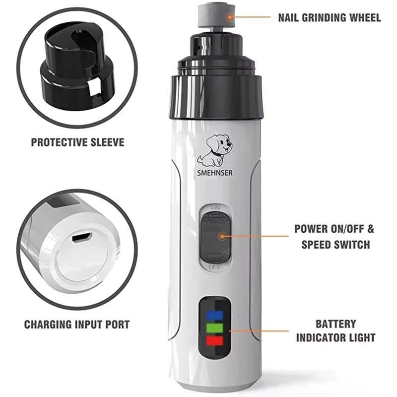 Rechargeable USB Charging Electric Pet Nail Grinder