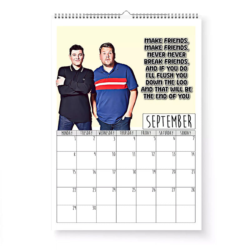 Gavin and Stacey 2025 wall calendar