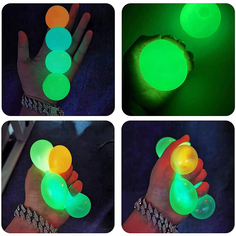 🌈Glow in The Dark Sticky Balls