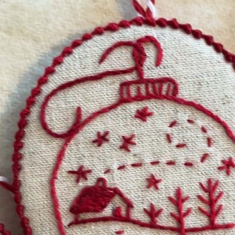 Last 24 Hours 49% OFF🎁🎄Hand Embroidery Christmas Ornaments Kit