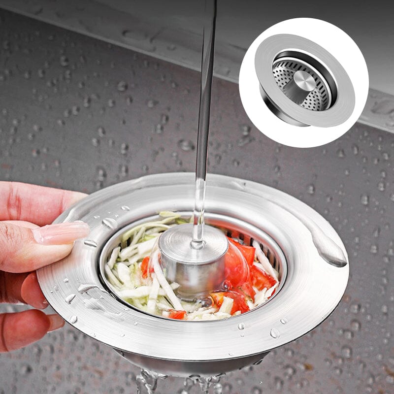 Upgraded 3-in-1 Kitchen Sink Drain Strainer