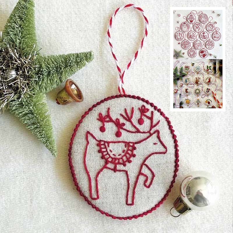 Last 24 Hours 49% OFF🎁🎄Hand Embroidery Christmas Ornaments Kit