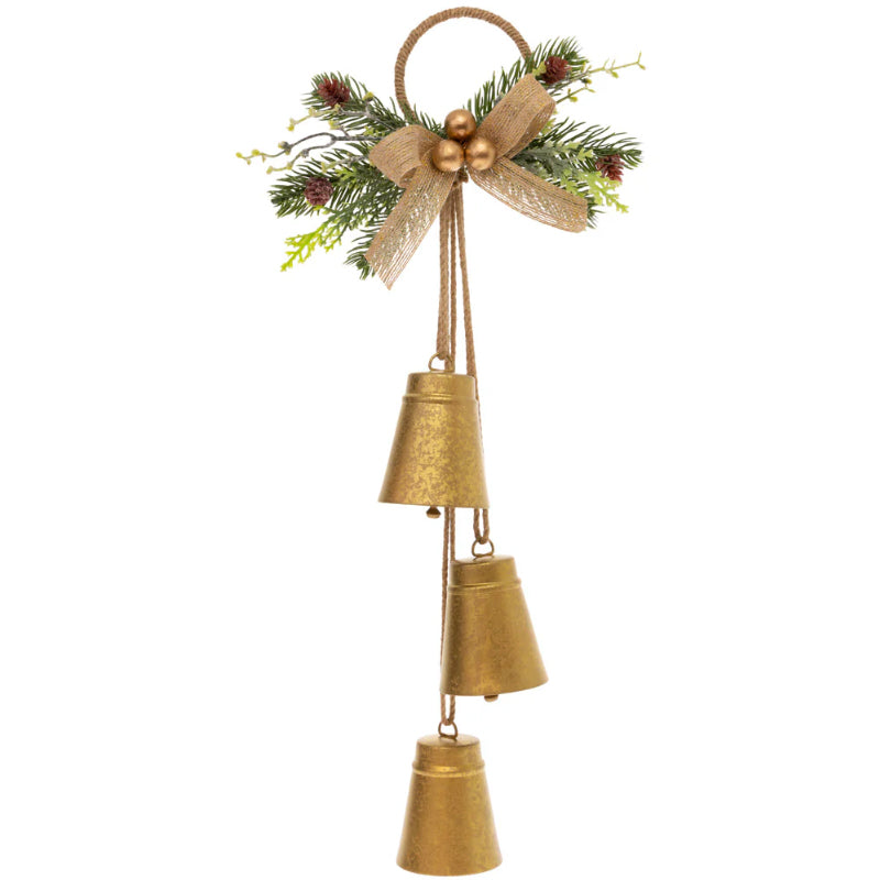 Metal Bells & Mini Wreath Door Hangers