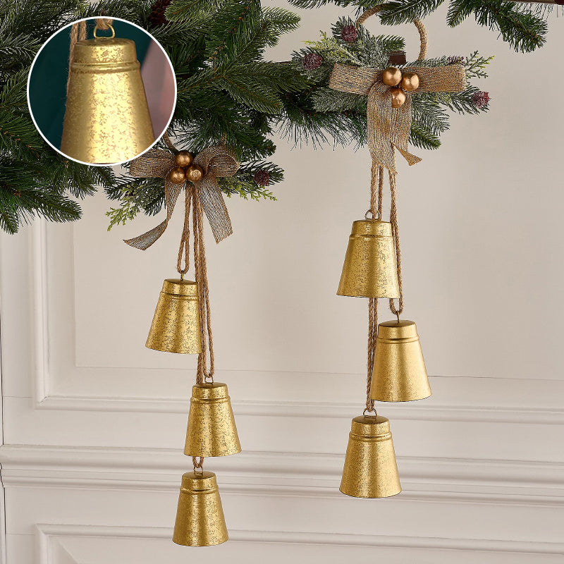 Metal Bells & Mini Wreath Door Hangers