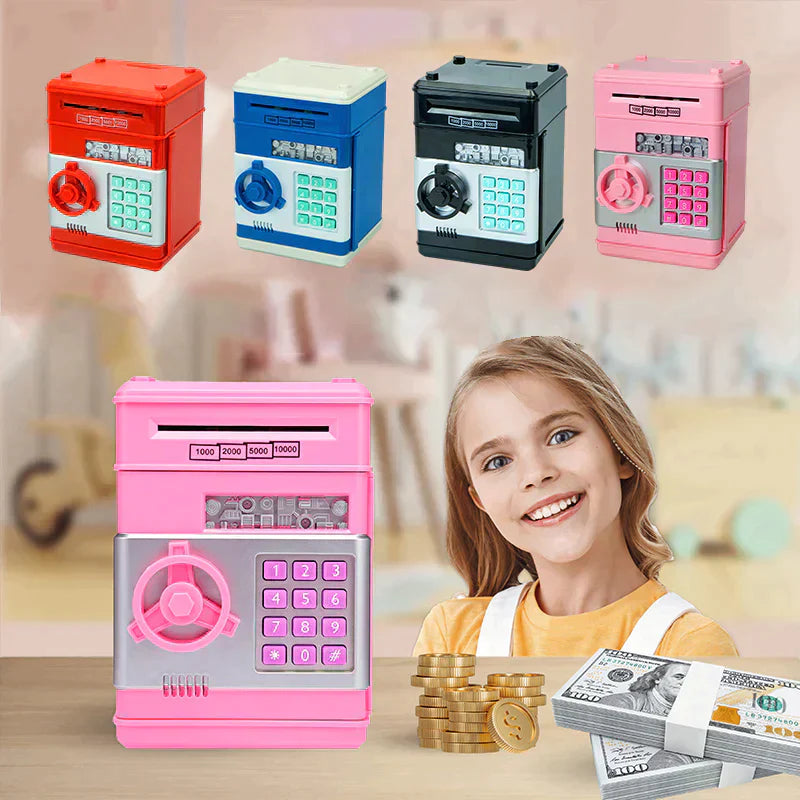 🌈🧸Electronic Password Piggy Bank - Mini ATM💥🎶