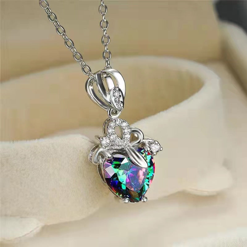 Colorful Love Pendant Nacklace