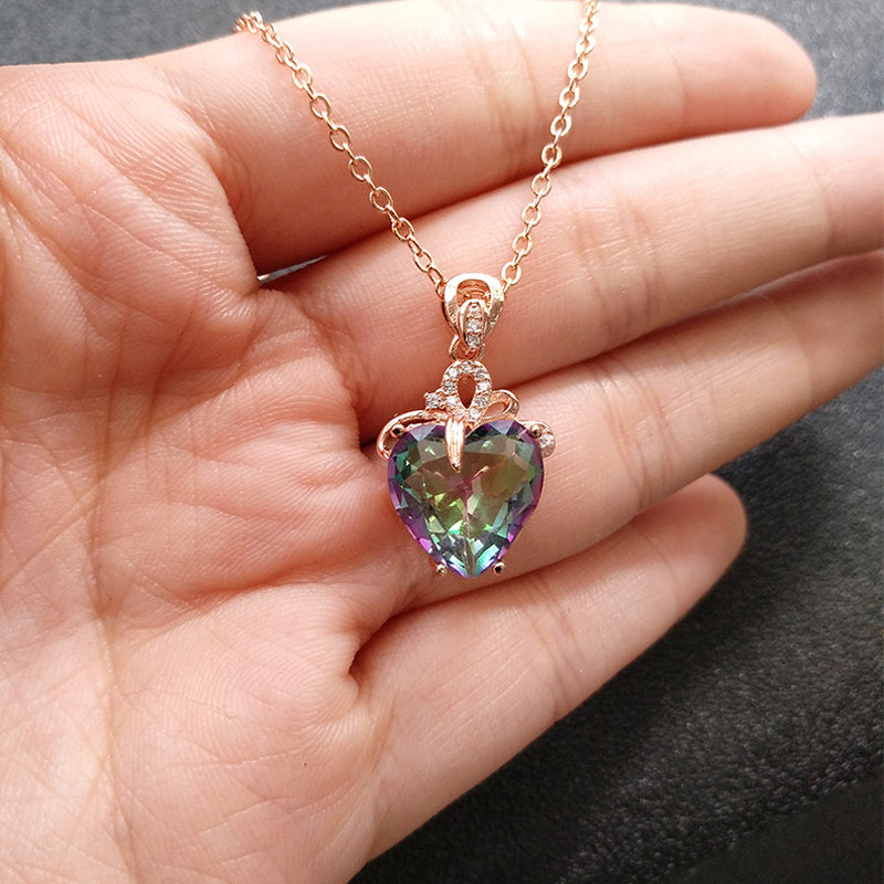 Colorful Love Pendant Nacklace