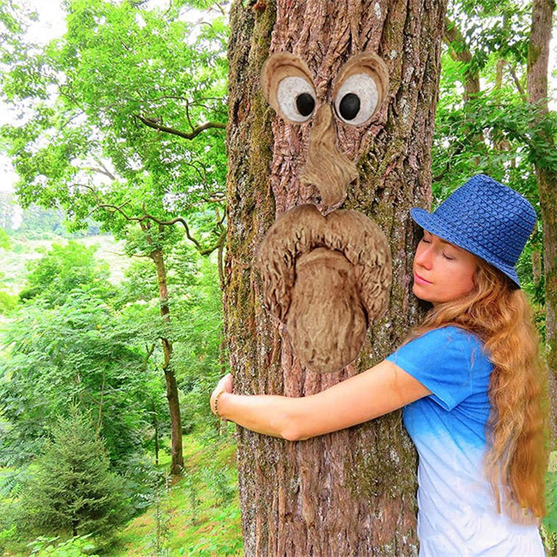 Outdoor Tree Face Decoration