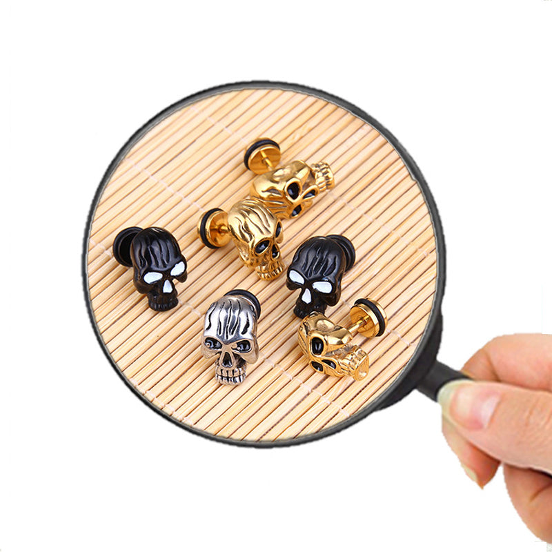 Skull Ear Piercing Earring Stud