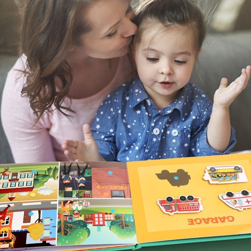 Busy Book for Child to Develop Learning Skills, Children's Puzzle Early Education Busy Book