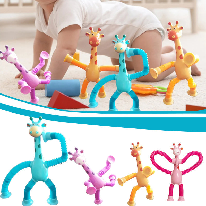 🦒Telescopic suction cup giraffe toy