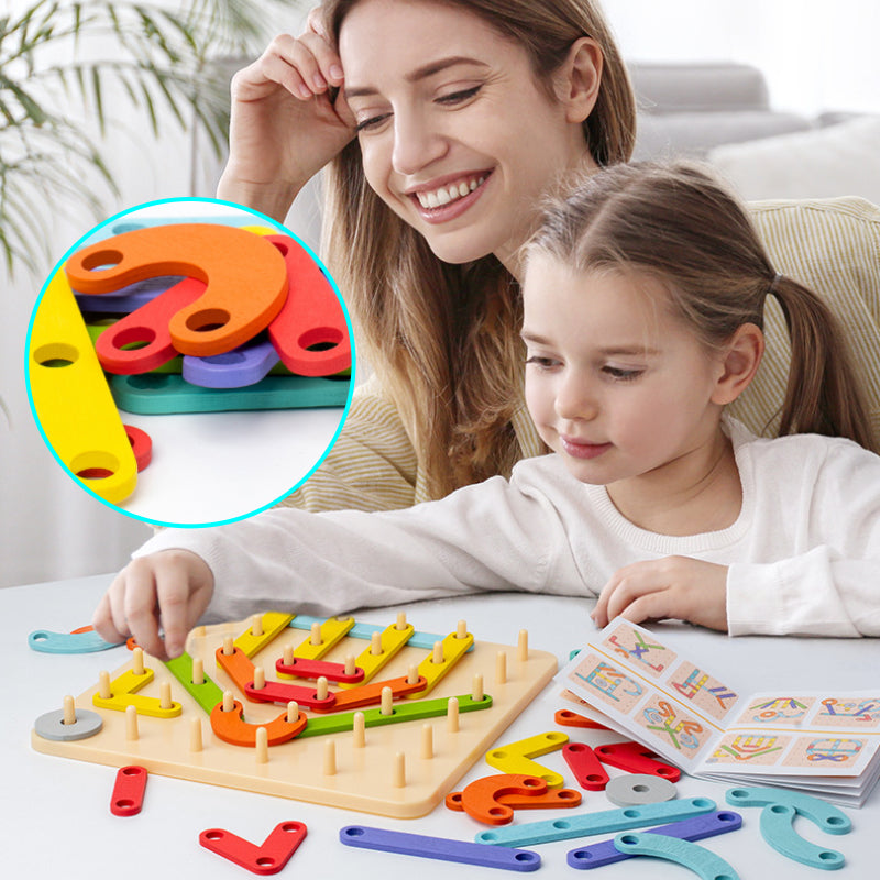 🌈💐Montessori Pegboard Puzzle💐