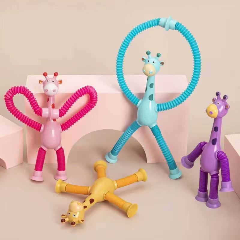 🦒Telescopic suction cup giraffe toy