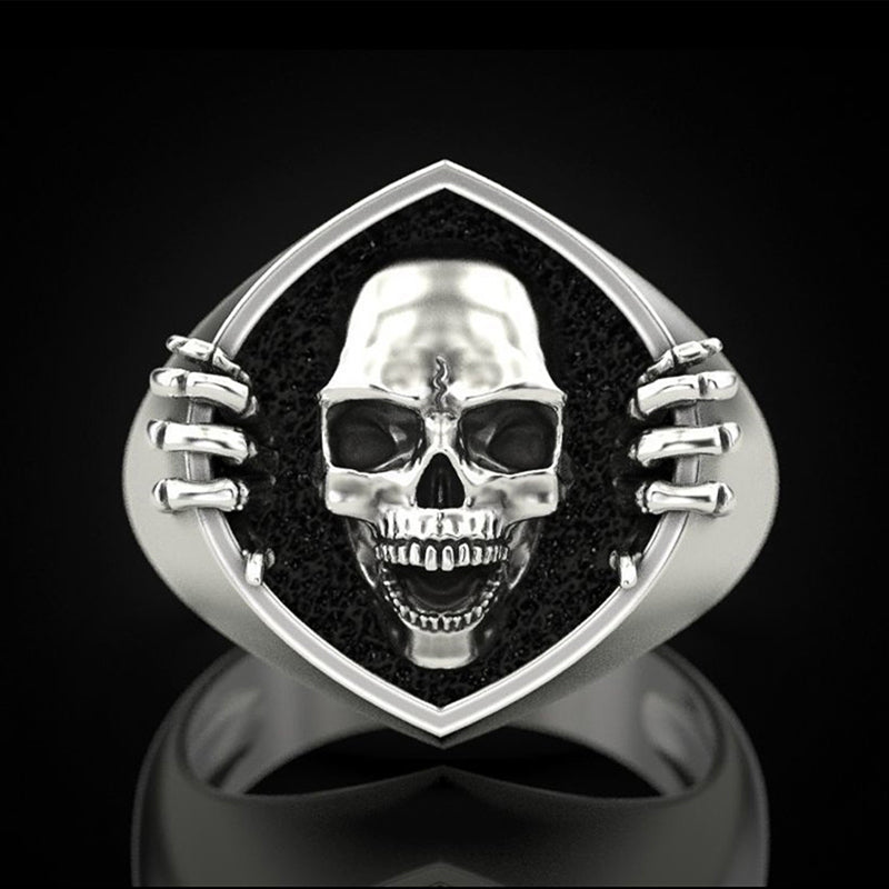 Neo-Gothic Style Skull Unisex Ring