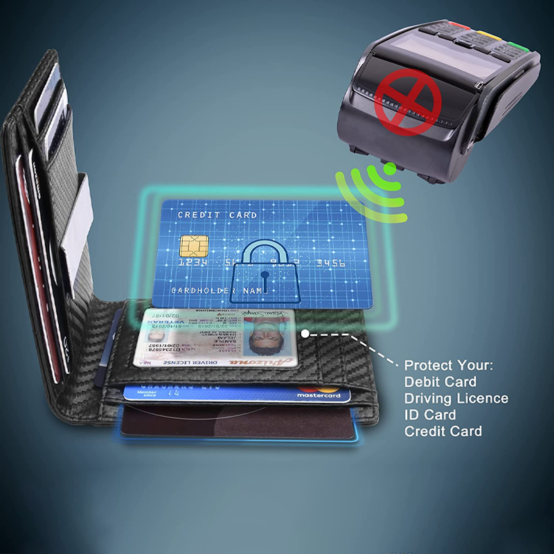 Men's Wallet Leather Wallet With RFID Protection