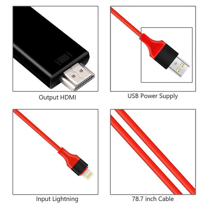 🔥HDMI Monitor Adapter Cable for iPhone/Android To TV🔥