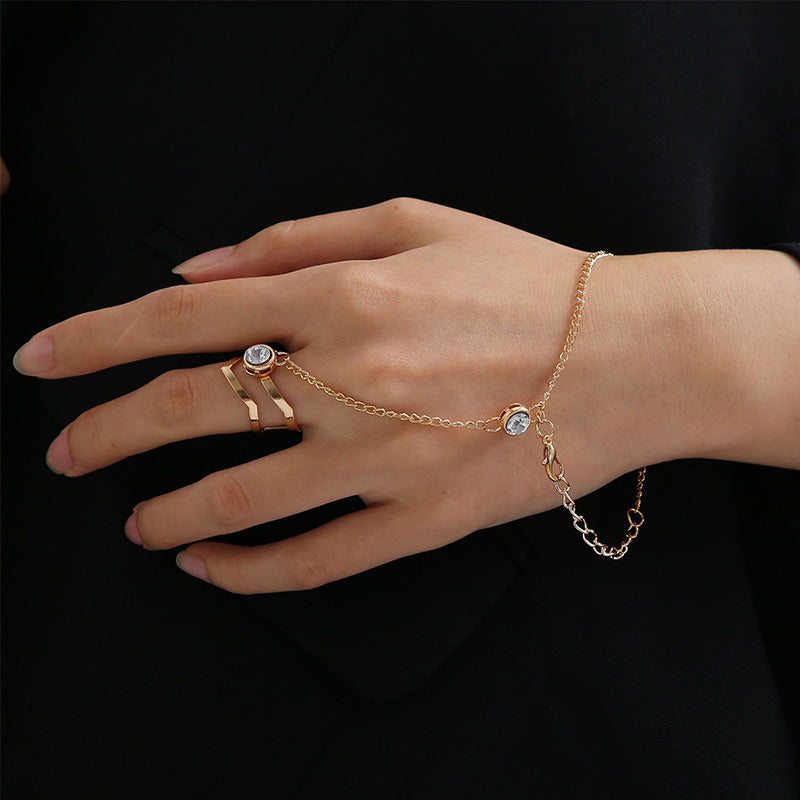 Fashionable Simple Bracelet With Ring