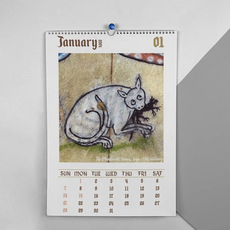 🐱2024 Weird Medieval Cats Calendar