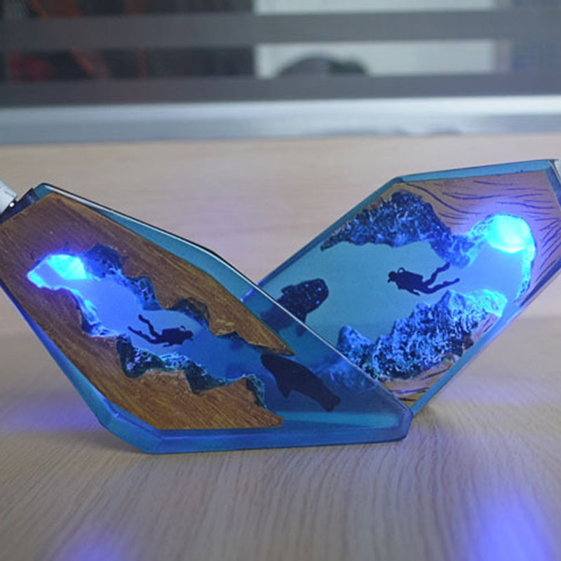 Diver Shark Night Light