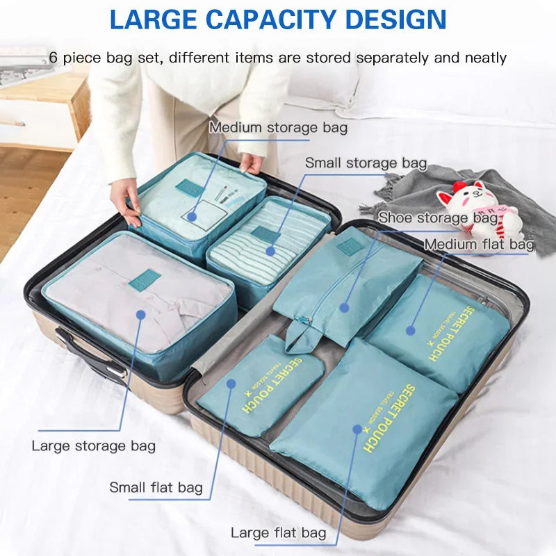 🌈🔥Set of 7 Travel Storage Bags🔥