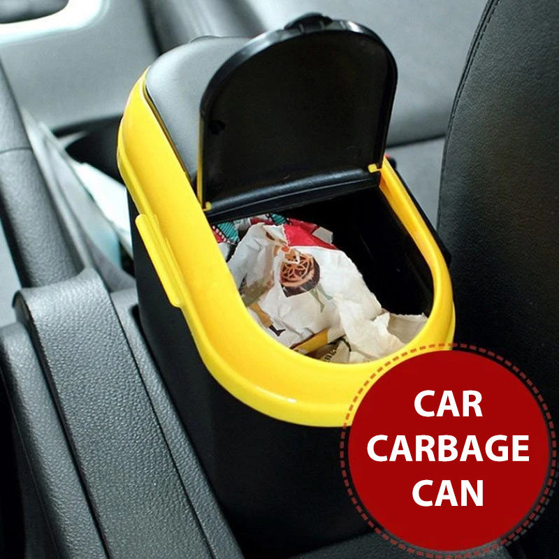 Car Trash Can with Double Lids