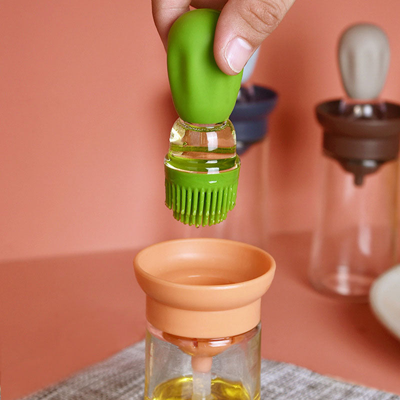 Kitchen Oil Bottle with Brush