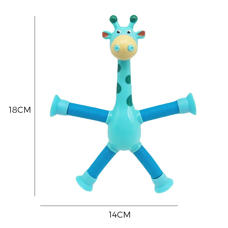 🦒Telescopic suction cup giraffe toy