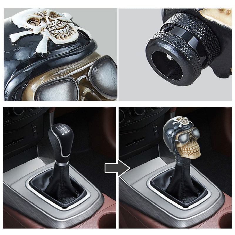 UNIVERSAL CAR SKULL GEAR SHIFT KNOB