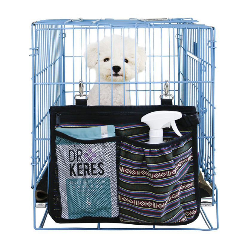 Removable and washable pet supplies storage bag