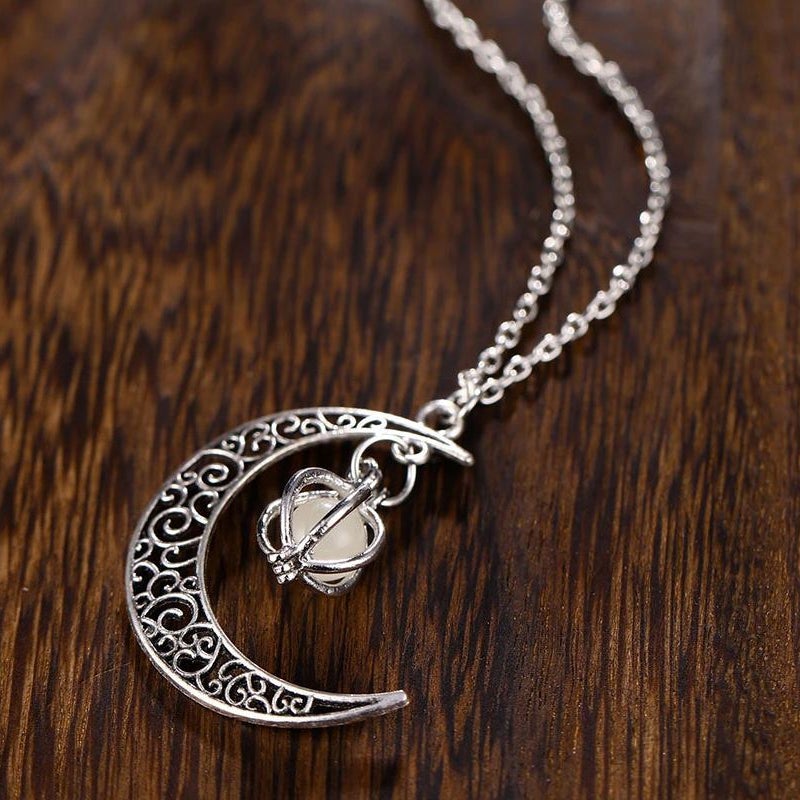 Moon Luminous Stone Necklace