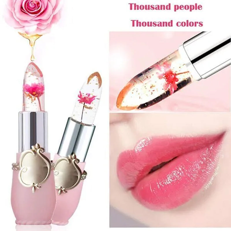 🌸Crystal Jelly Flower Color Changing Lipstick🌸