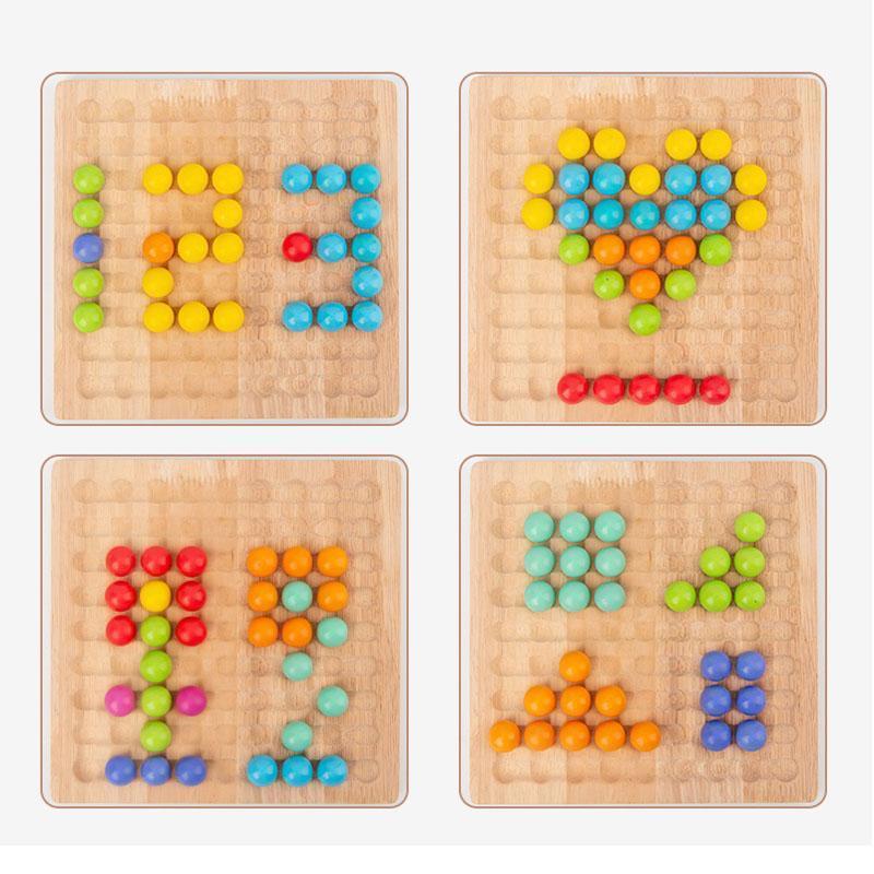 💗🌈Wooden Clip Beads Educational Toys🧸🫧