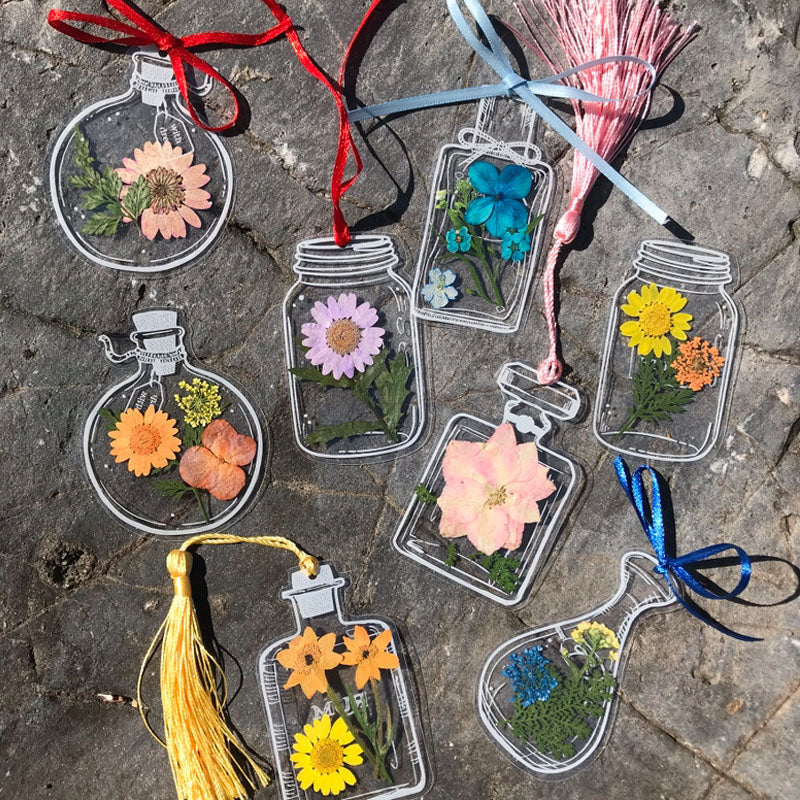 🌸Transparent Dried Flower Bookmarks(30pcs/set)