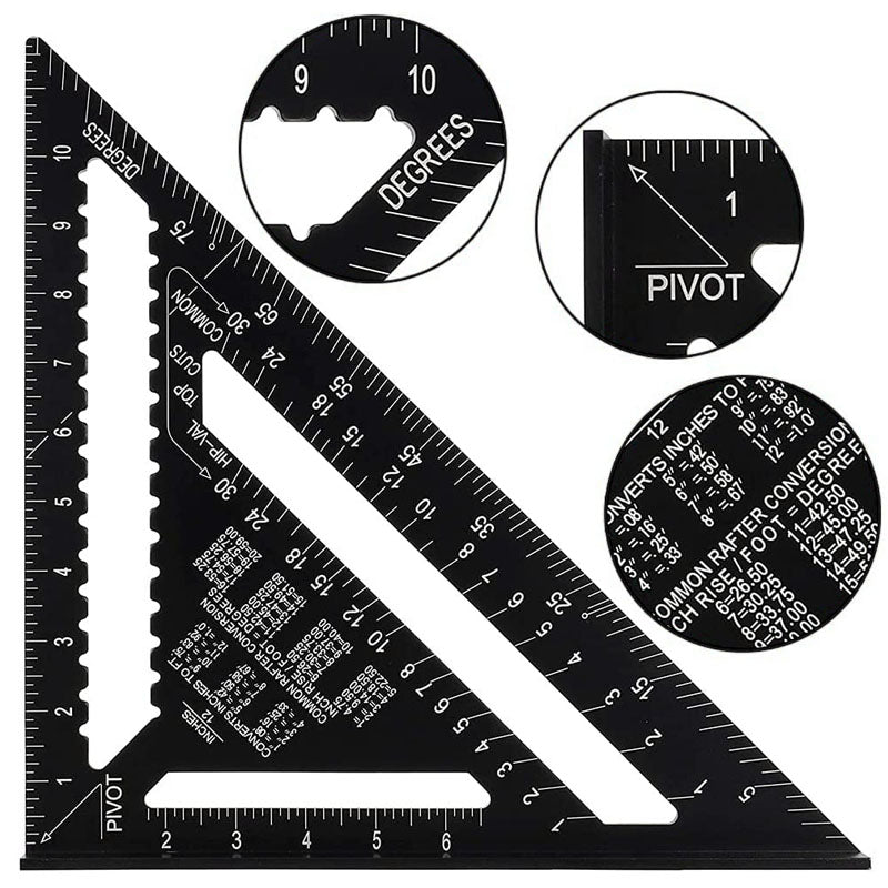 7/12 inch Triangle Carpenter Square