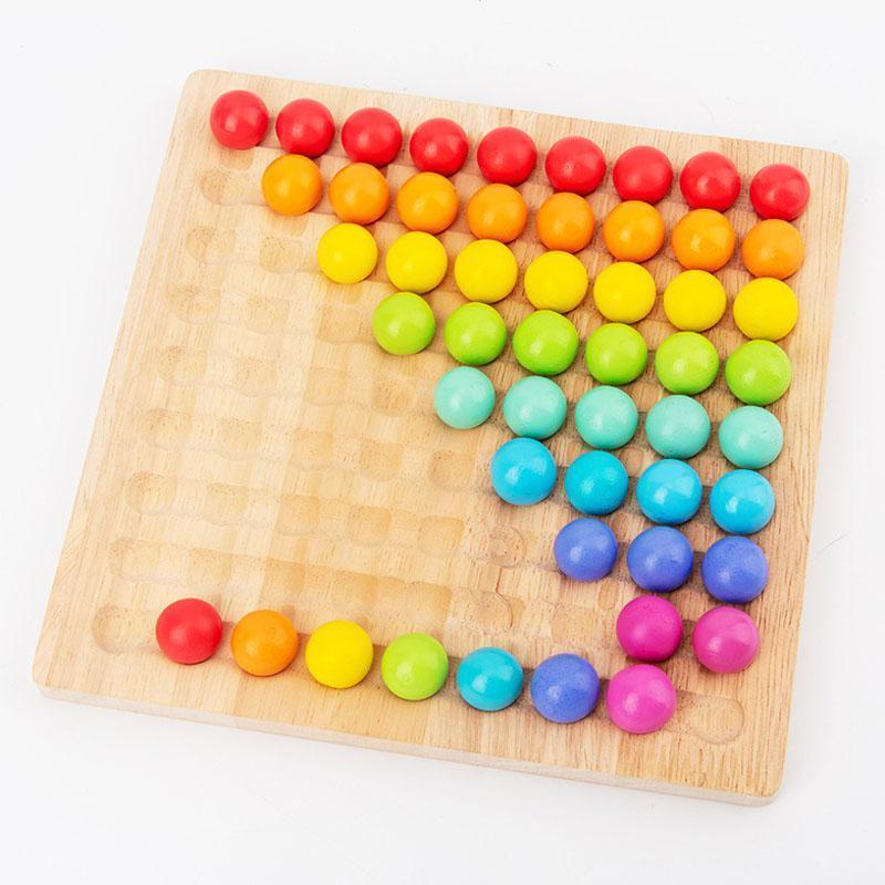 💗🌈Wooden Clip Beads Educational Toys🧸🫧