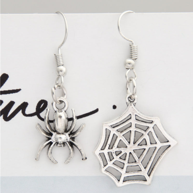 Punk Style Halloween Spider Earrings