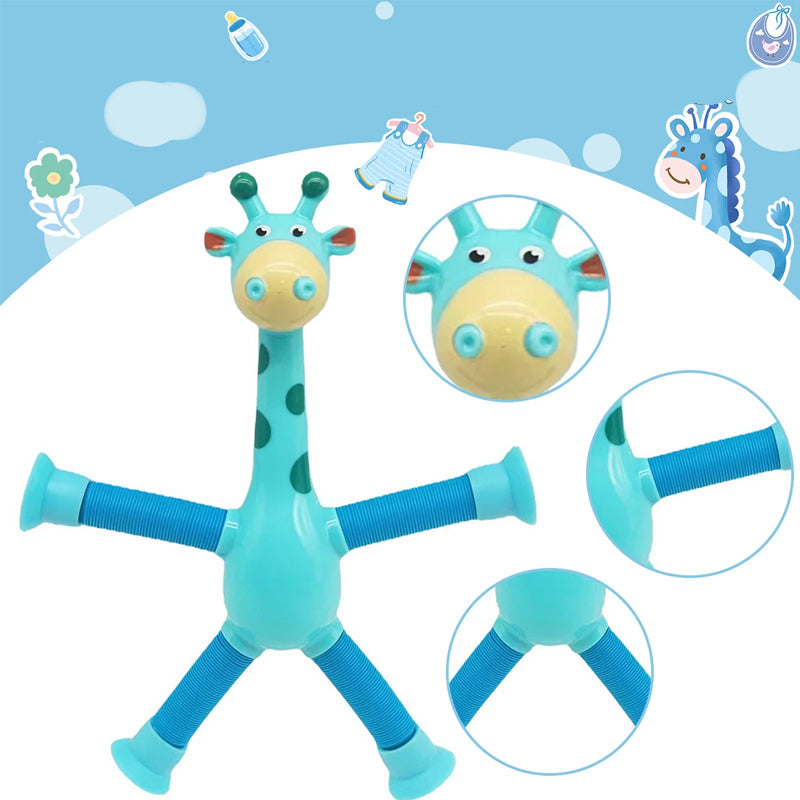 🦒Telescopic suction cup giraffe toy