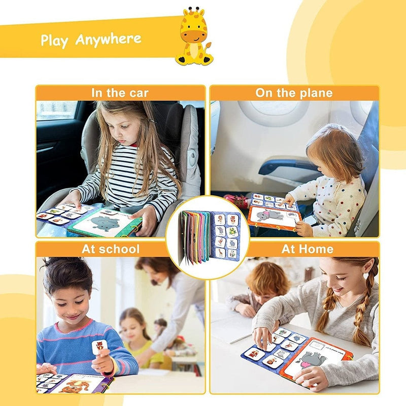 Busy Book for Child to Develop Learning Skills, Children's Puzzle Early Education Busy Book