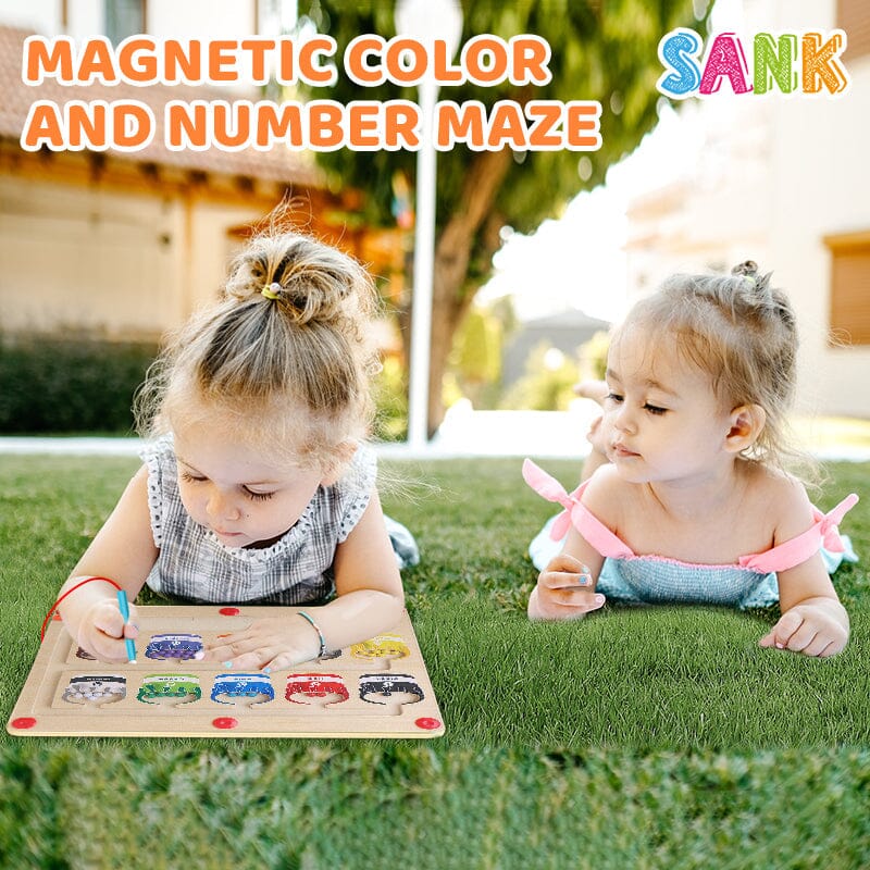 🌈✨Magnetic Color and Number Maze🚀