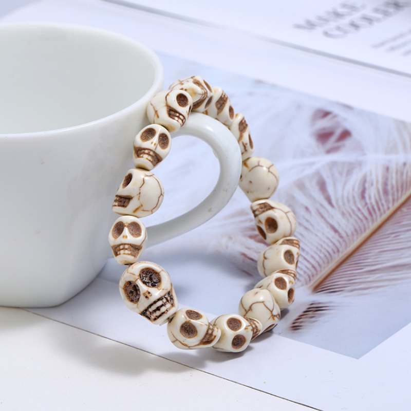 Vintage Skull Style Strand Bracelet