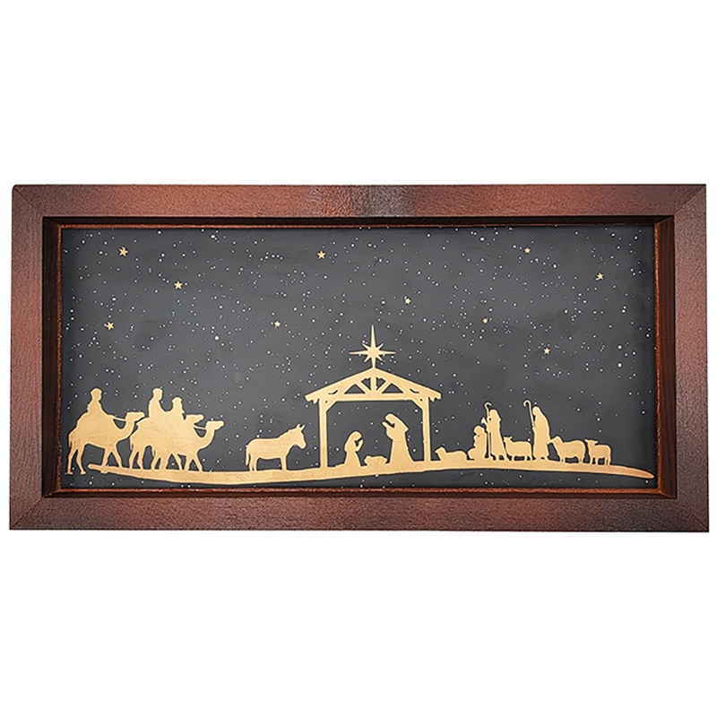 Nativity Scene Sign Farmhouse Decor